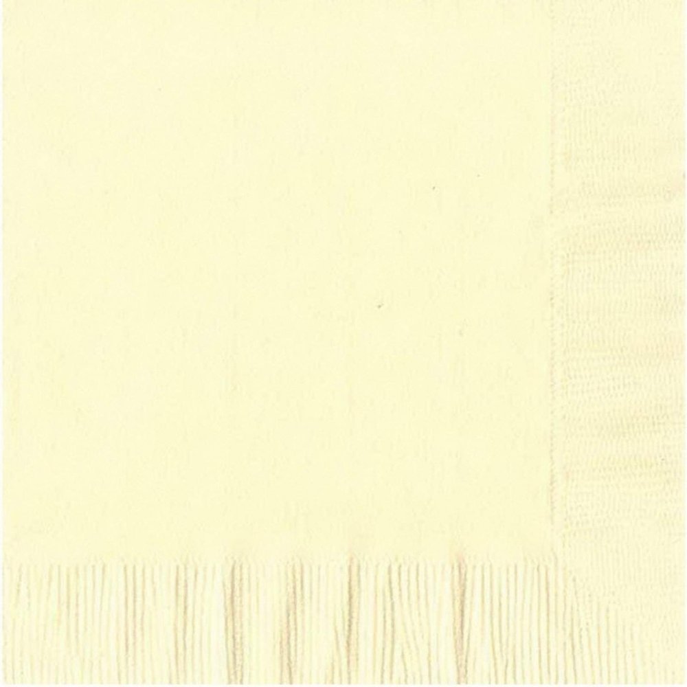 200 Ivory Luncheon/Dinner Napkins Plain Solid Color