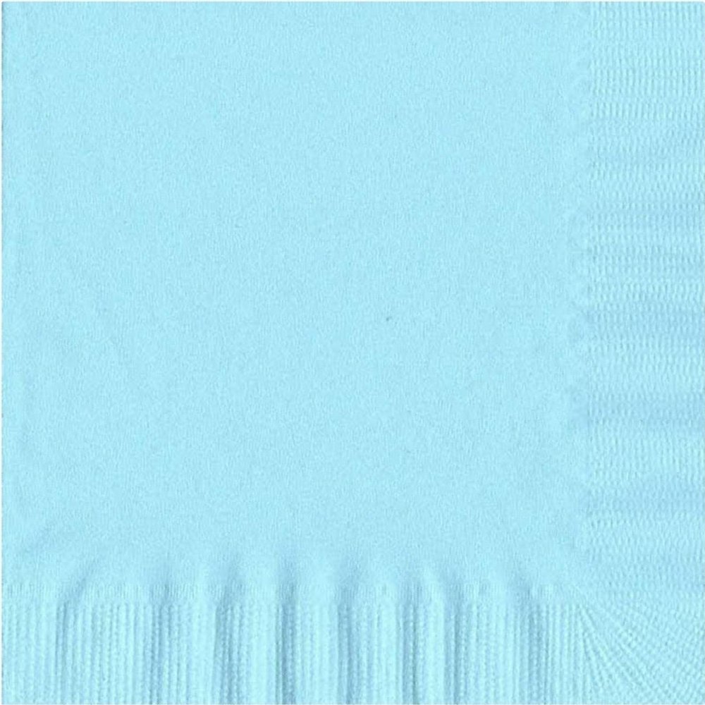200 Light Blue Luncheon/Dinner Napkins Plain Solid Color