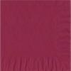 200 Burgundy Luncheon/Dinner Napkins Plain Solid Color view 1
