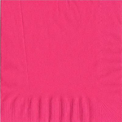 200 Hot Pink Luncheon/Dinner Napkins Plain Solid Color