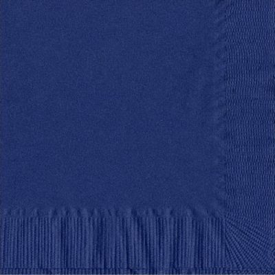 200 Navy Blue Luncheon/Dinner Napkins Plain Solid Color