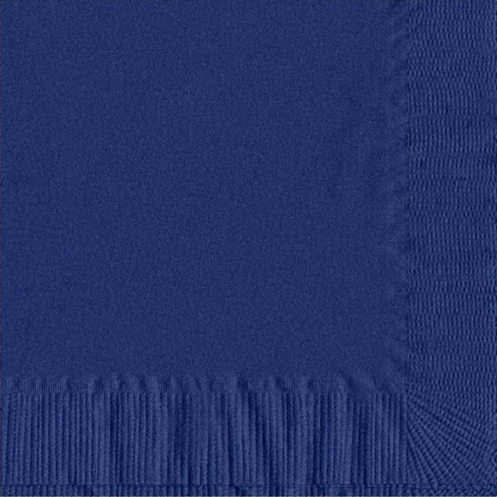200 Navy Blue Luncheon/Dinner Napkins Plain Solid Color