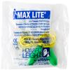 Howard Leight LPF30 Max Lite Corded Earplugs, Green, Pack of 100 Pairs view 1