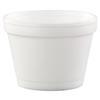 Dart DCC 4J6 Bowl Containers, Foam, 4oz, White (Case of 1000) view 3