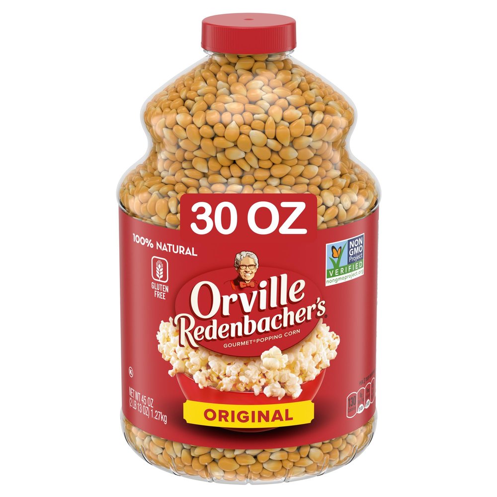 Orville Redenbacher's Gourmet Popcorn Kernels, Original Yellow, 4g Fiber Per Serving, 30 oz.