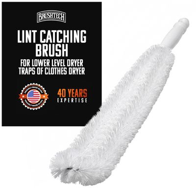 Brushtech Lint Catching Brush for Lower Level Dryer Traps of Clo