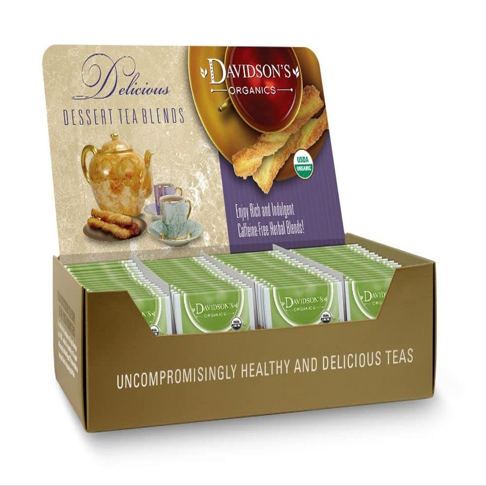 Davidson's Organics, Assorted Dessert Teas, 100-count Individually Wrapped Tea Bags