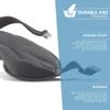Lewis N. Clark Men's Travel Comfort Eye Mask with Adjustable Straps, Black, Single (505-Black) view 2