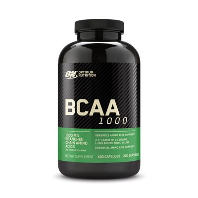 Optimum Nutrition Instantized BCAA Capsules, Keto Friendly Branched Chain Essential Amino Acids, 1000mg, 400 Count