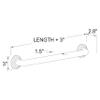 Ginger 1162/ORB Chelsea, Oil-Rubbed Bronze, 18" Grab Bar view 2