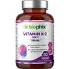 biophix Vitamin K2 MK-7-100 mcg 60 Veg Capsules - Supports Strong Bones Immune Health view 1