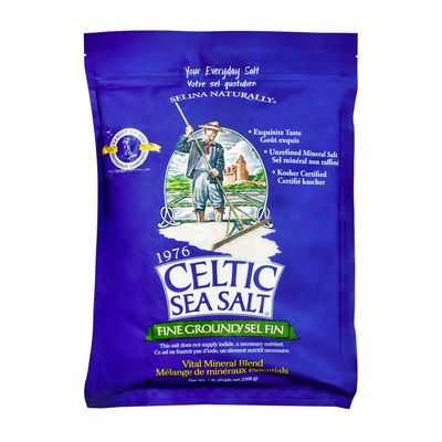 Celtic Sea Salt, Fine Ground Mineral Sea Salt, 5 lb Resealable Bag, Unrefined Hydration, Vital Minerals, Family Founded Since 1976