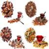 4 Rooibos Tea Samplers, Decaffeinated, Juicy Orange Rooibos, Peach Fruit Tea, Blueberry Fruit Tea, Orange Fruit Tea, Loose Leaf Tea view 2