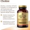 Solgar Choline 350 mg, 100 Vegetable Capsules - Supports Healthy Brain & Cellular Function - Vegan, Gluten Free, Dairy Free, Kosher - 100 Servings view 3