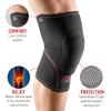 McDavid Knee Pad with Thick Gel Sorbothane Insert for Impact Absorption and Support. Compression Sleeve Knee Brace. For Sports and Activities like Wrestling, Volleyball, Lacrosse Gardening, Home Work. Left or Right Knee view 2