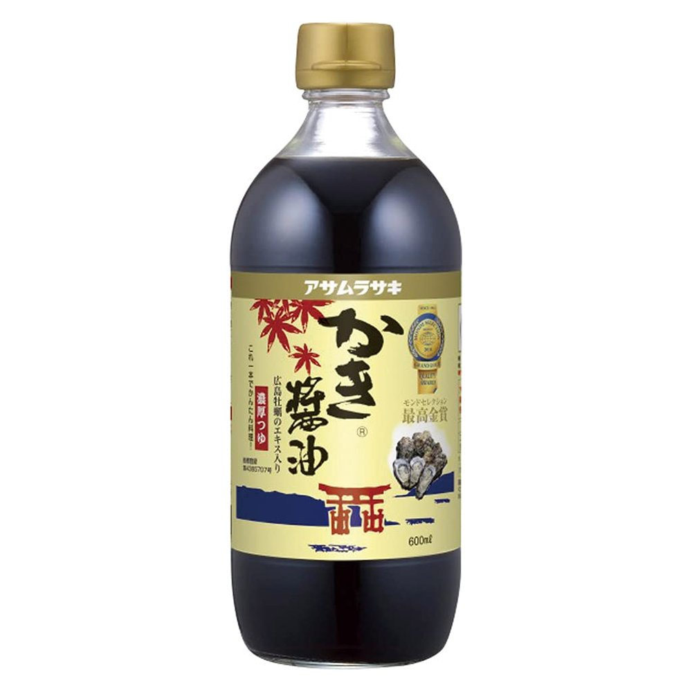 Asamurasaki Premium Oyster Soy Sauce Rich Tsuyu Blend with Fresh Hiroshima Oysters, Bonito & Kelp Dashi Perfect for Cooking, Boiling, Soups, and More Monde Selection & iTi Award-Winning Quality 500ml