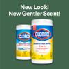 Clorox Disinfecting Cleaning Wipes, Bleach Free, Crisp Lemon, 75 Count (Pack May Vary) view 2