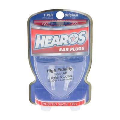 HEAROS High Fidelity Musician Ear Plugs Ultimate In Comfortable And Hearing Protection Professional Musicians Earplugs Noise Cancelling Earplugs For Concerts Motorcyclists Loud Events (1 Pair)