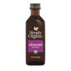 Simply Organic Almond Extract, 4 Ounce Glass Jar, Warm Sugar-free Vegan Flavor for Desserts, Coffee and Smoothies view 1