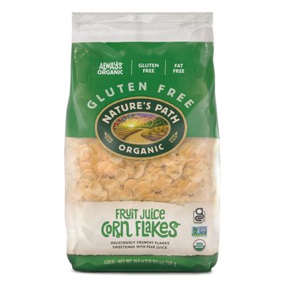 Nature's Path Organic Fruit Juice Corn Flakes, 26.4 oz (Pack of 1) Gluten Free, Non-GMO, Earth Friendly Packaging