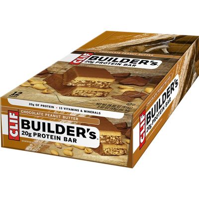 Clif Bar Cocoa Dipped Double Decker Crisp Bar, Chocolate Peanut Butter, 12 ct