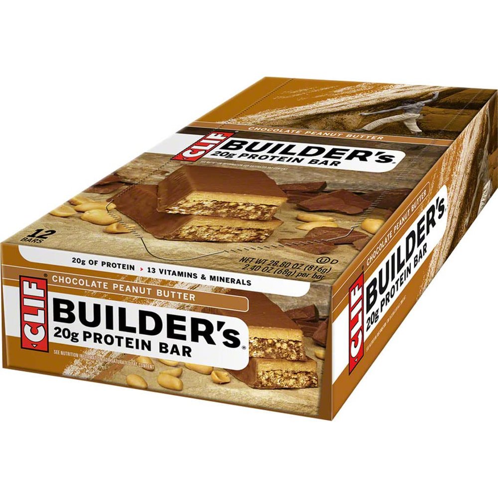 Clif Bar Cocoa Dipped Double Decker Crisp Bar, Chocolate Peanut Butter, 12 ct