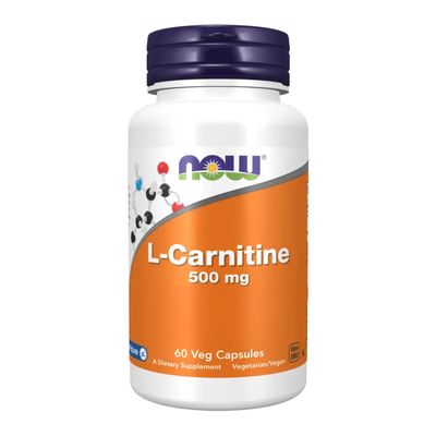 NOW Foods CARNITINE 500mg 60 VCAPS