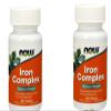 2 Bottles of NOW Foods Iron Complex 100 Tabs view 1