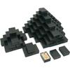 100 Black Stripe Cotton Filled Jewelry Gift Box 1 7/8" view 1