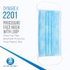 Dynarex Procedure Face Mask - with Ear Loop Blue 12/50/Cs view 2