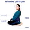 Nada-Chair Back-Up with CushShins Back Support and Posture Corrector Turns to Convertible Pouch Bag (Black) view 3