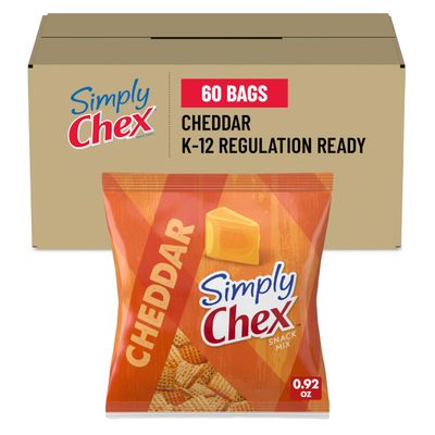 Chex Cheddar Flavor Snack Mix, 1.75-Ounce Single Serve Bags (Pack of 60)