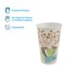 Dixie PerfecTouch Insulated Paper Hot Cup, 16oz, Coffee Haze Design, 50 Count view 3