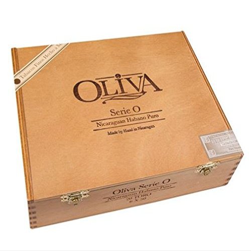 GreenGods Wooden Empty Cigar Box with Hinged Lid