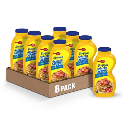 Betty Crocker Bisquick Shake 'n Pour, Buttermilk Pancake Mix, 10.6 oz (Pack of 8)