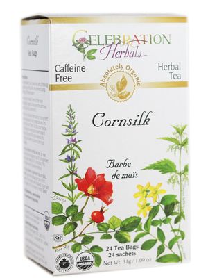 Celebration Herbals Organic Cornsilk Tea Caffeine Free - 24 Herbal Tea Bags