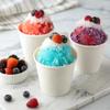 Hawaiian Shaved Ice Syrup Assortment with 3 - 16oz Bottles, 25 Snow Cone Cups, 25 Spoon Straws, and 3 Pouring Spouts. Flavors: Cherry, Blue Raspberry, and Grape. Allergy-friendly. view 2