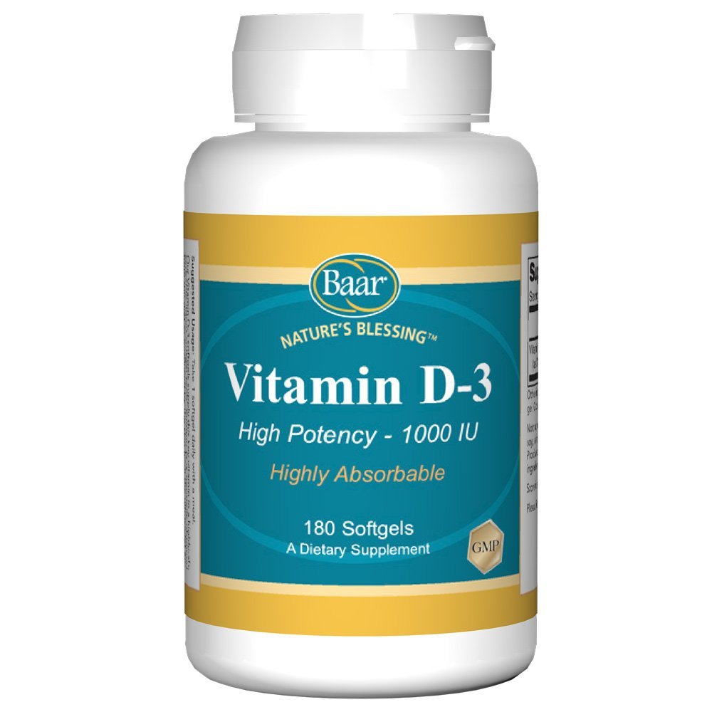 Baar Vitamin D-3, Softgels