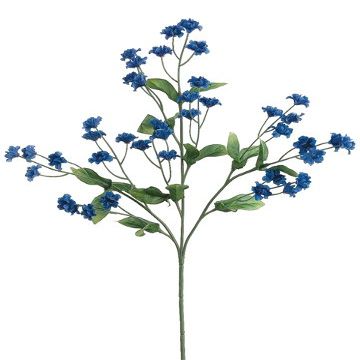 19" Silk Double Baby's Breath Flower Spray -Royal Blue (Pack of 48)