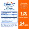 Ester-C Vitamin C 1000 mg Coated Tablets, Immune System Booster, Stomach-Friendly Supplement, 120 Count view 2