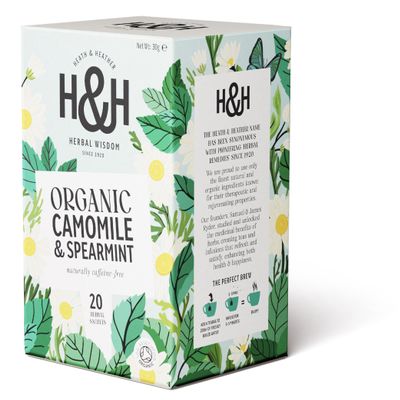Heath & Heather Camomile & Spearmint Tea 20 Bags