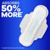 Always Maxi Feminine Pads with Wings for Women, Size 2, Long Super Absorbency, Unscented, 192 Count (6 Packs of 32) view 3