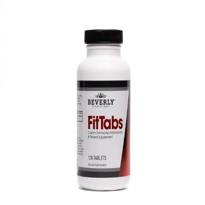 Beverly International Fit Tabs Daily Multi-Vitamin/Mineral with Iron Peptonate,120 Tablets. (30 Servings) Notice The Difference. Dont Miss Out on The Healthy Benefits. Your Mind & Body is Priority.
