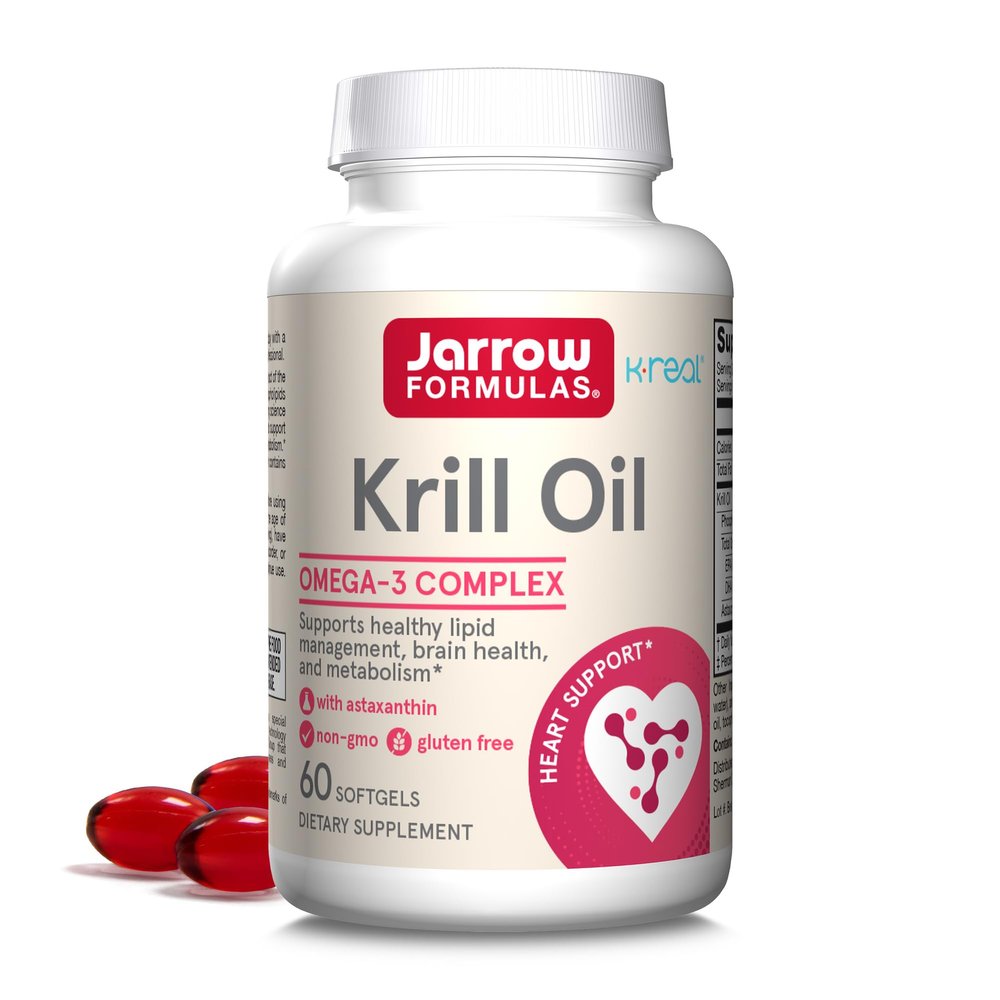 Jarrow Krill Oil, Phospholipid Omega-3 with Astaxanthin, 60 Softgels