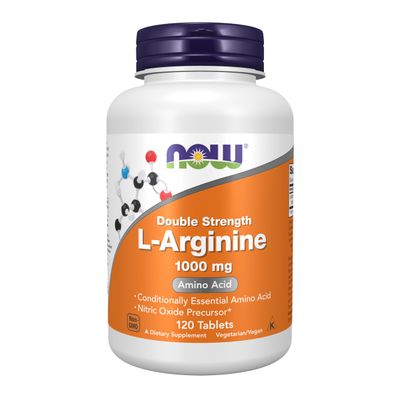 NOW Foods Supplements, L-Arginine 1,000 mg, Nitric Oxide Precursor*, Amino Acid, 120 Tablets