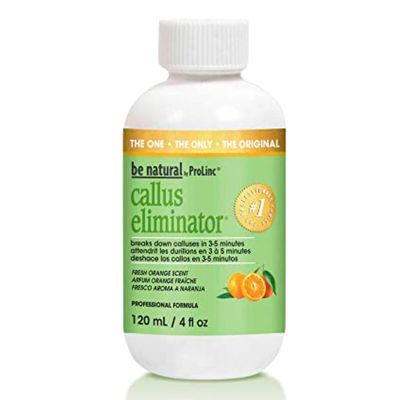 ProLinc Be Natural Callus Eliminator Orange, Professional Callus Remover with Refreshing Orange Scent, Instantly Softens Hard Skin, 4 fl oz, 1-Pack