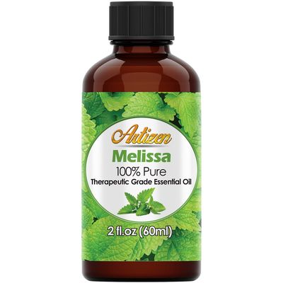 Artizen - Melissa Essential Oil 2 oz Pure Melissa Oil for Skin, DIY, Aromatherap - 60 ml