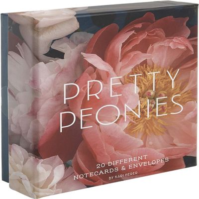 Pretty Peonies: 20 Different Notecards and Envelopes (Floral Stationery Set, Flower Photography Notecards)