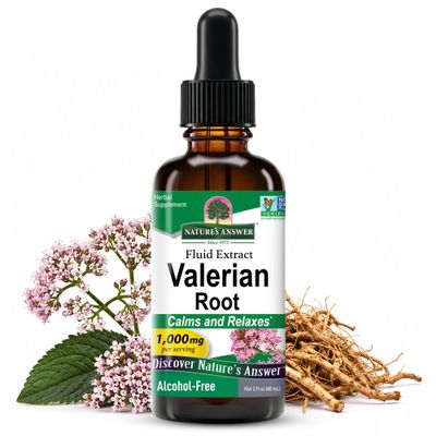 Nature's Answer Valerian Root Extract - 1000mg, 2oz, Vegan, Gluten-Free