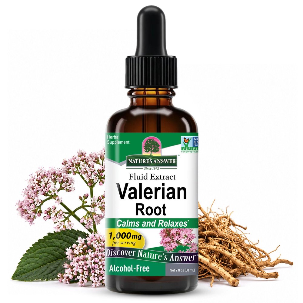 Nature's Answer Valerian Root Extract - 1000mg, 2oz, Vegan, Gluten-Free
